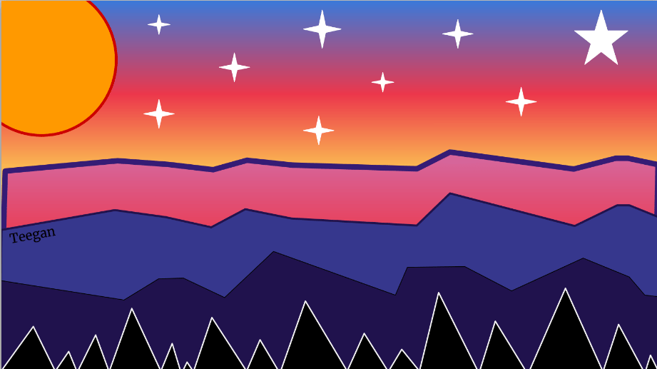 Matariki Design Google drawings – Teegan @ Edmund Hillary School